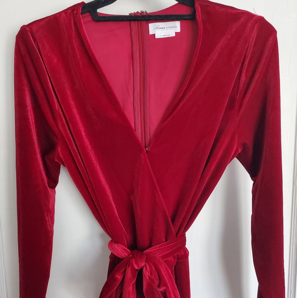 Lovers And Friends Velvet Jumpsuit